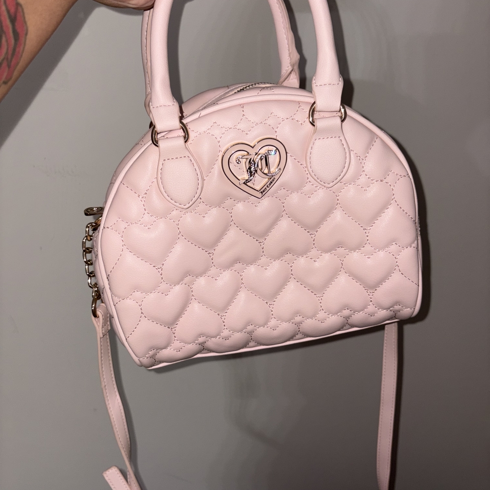 Juicy Couture Pink Heart-Quilted Women's Bag